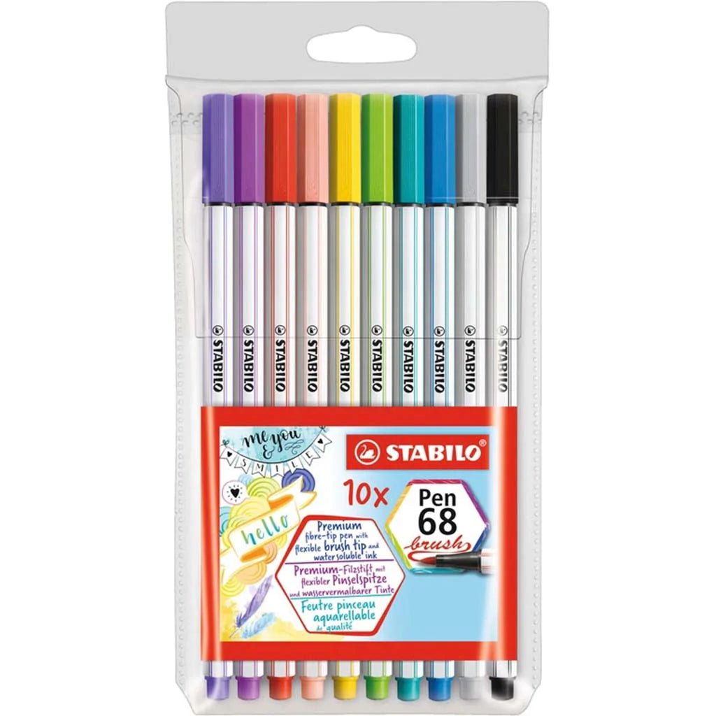 Pen 68 Brush Marker Sets, 10ct