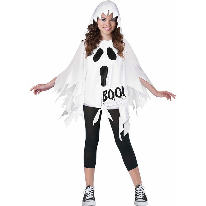 Ghost Hooded Poncho One Size 14 yrs