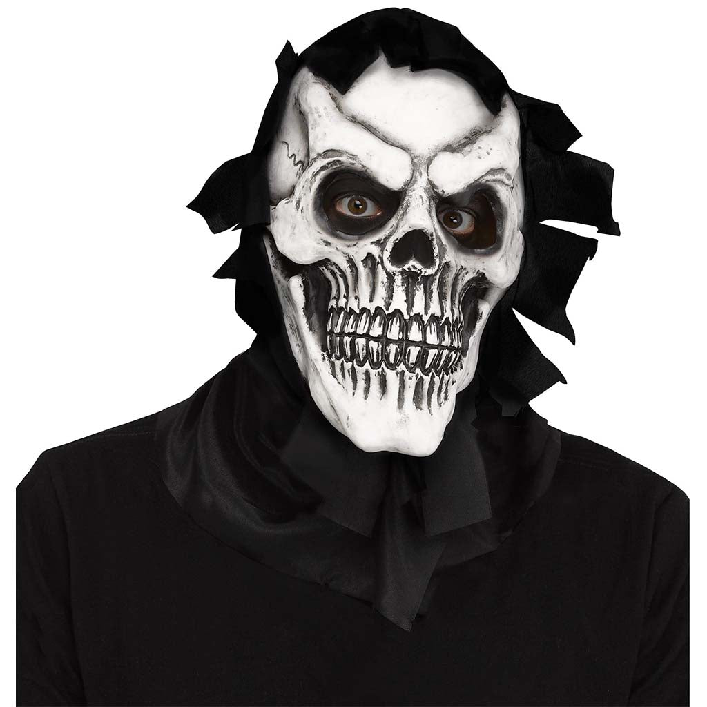 Skull Reaper Mask with Shroud