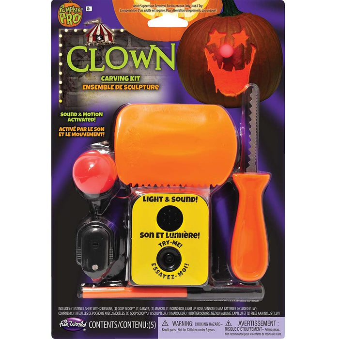 Clown Carving Kit Light & Sound