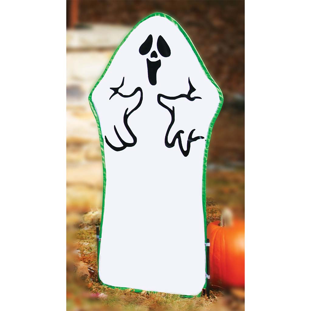 Pop-Open Ghostly Greeter 36in, Silly Purple