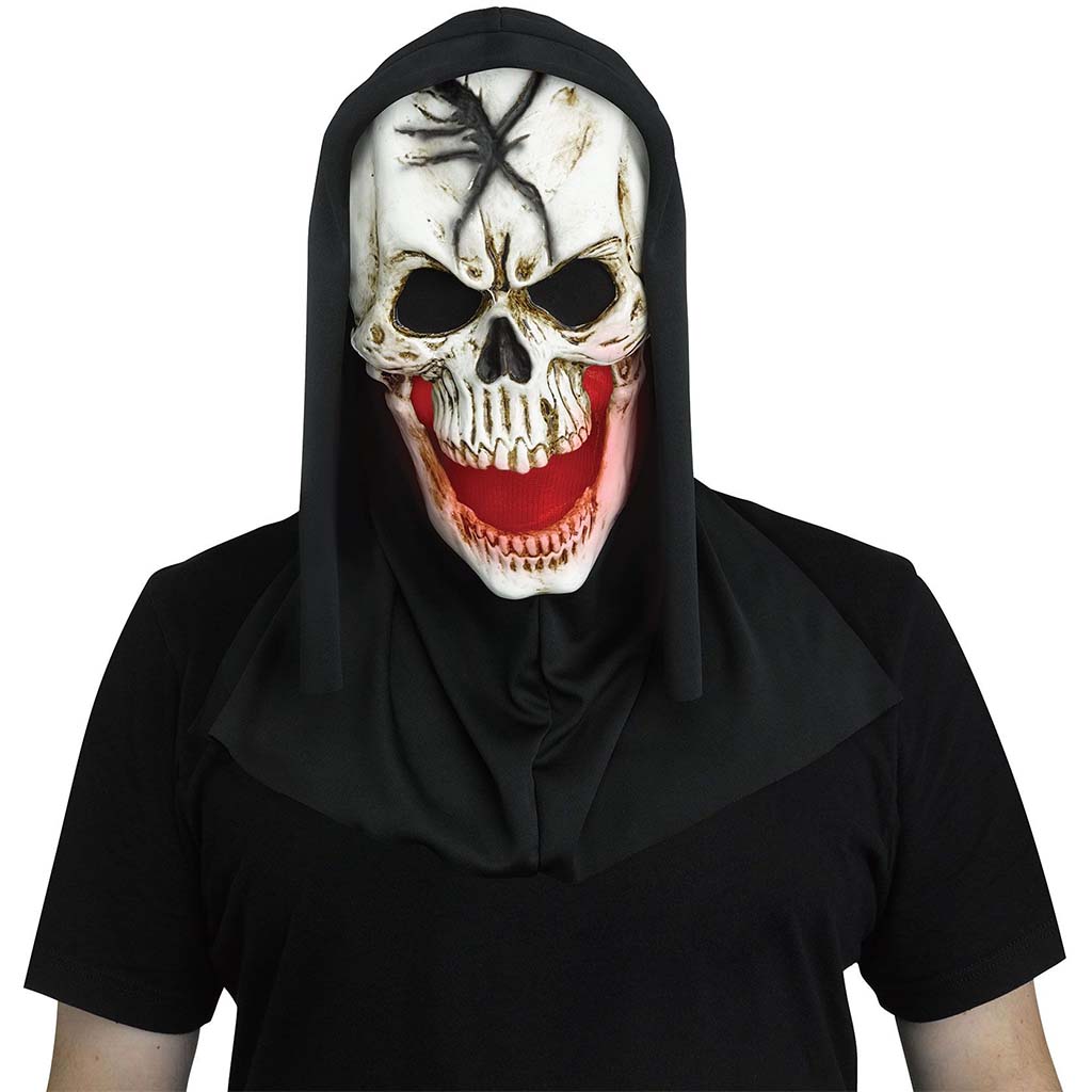 LU/Fade Mouth Mask Ghost Skull Red