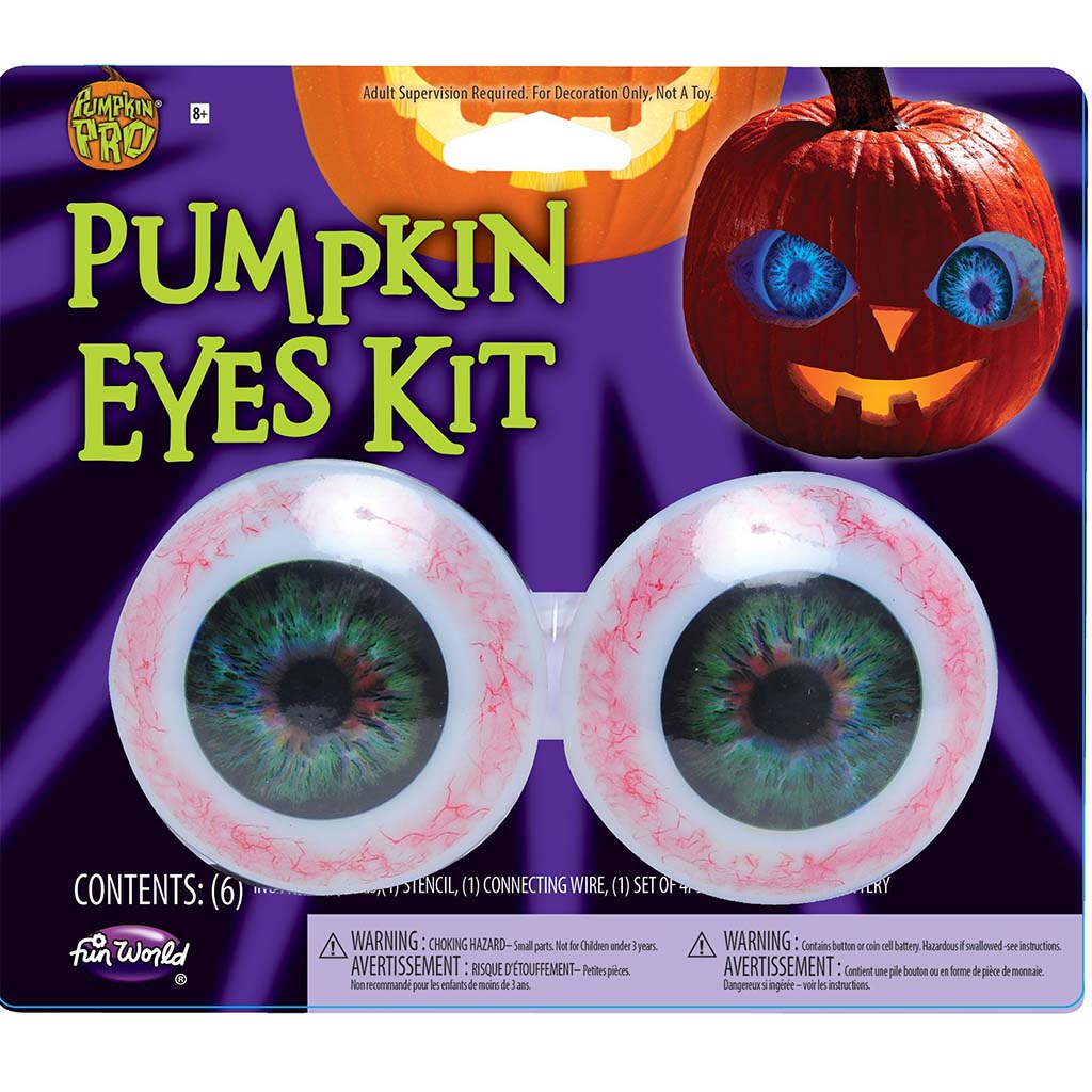 Lite Up Pumpkin Eyes Pair Blue