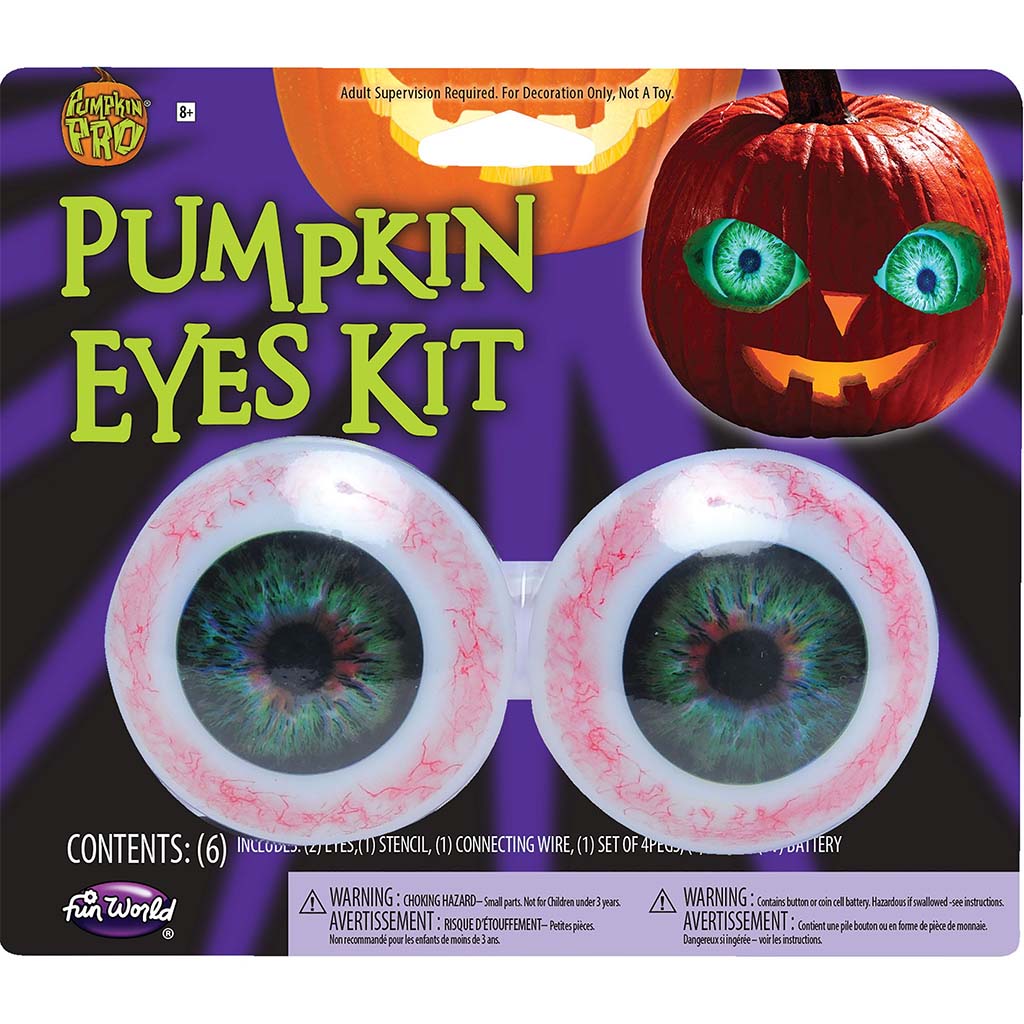 Lite Up Pumpkin Eyes Pair Blue