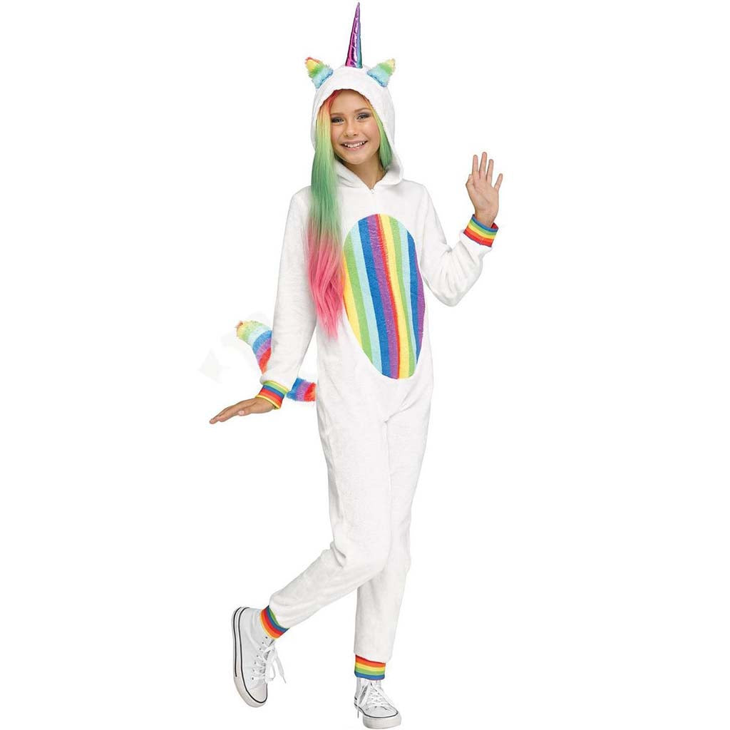 Rainbow Unicorn Child Costume Medium 8-10