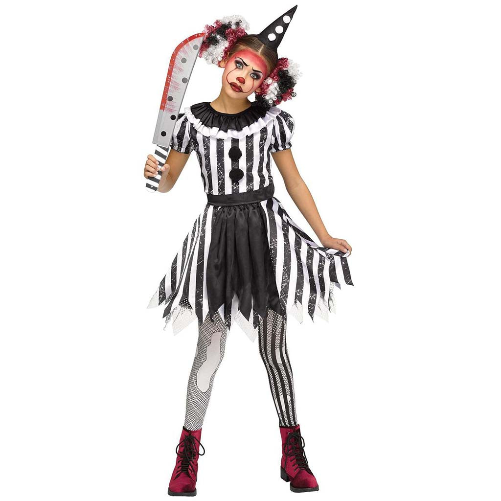 Haunted Harlequin Child Costume Medium 8 to 10