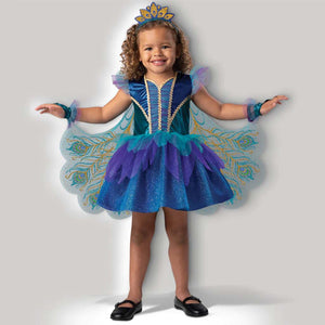 Peacock Fairy Toddler Costume 3T Small