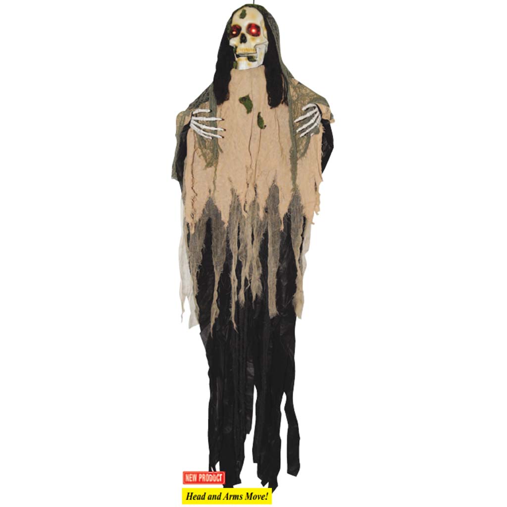 Hanging Animated Reaper, 5ft