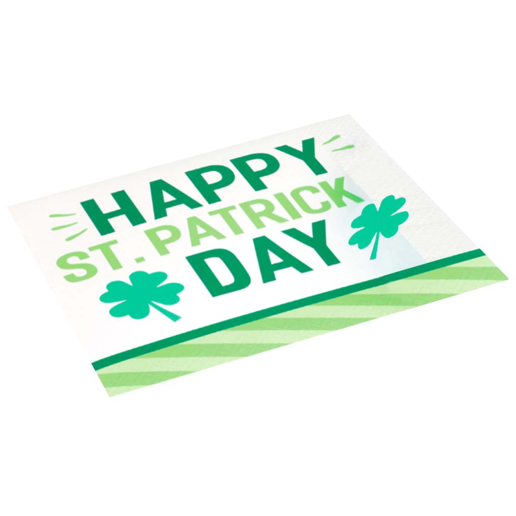 Lucky Clover St Patricks Lunch Napkins, 16ct