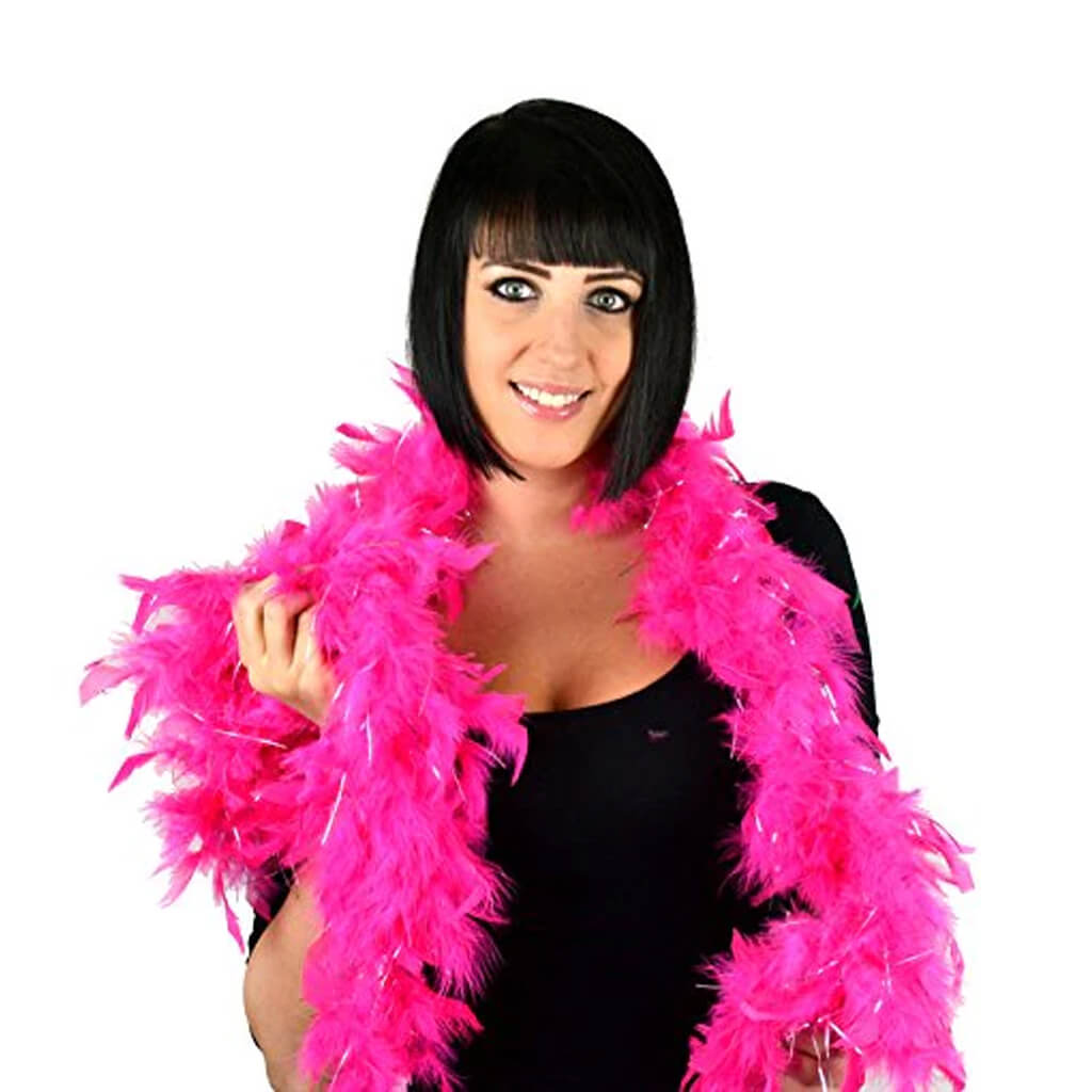 Chandelle Boa, Hot Pink with Lurex 2yds 45gm