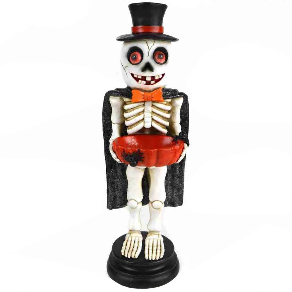 Skeleton Trick or Treater with Cape 1pc 14in