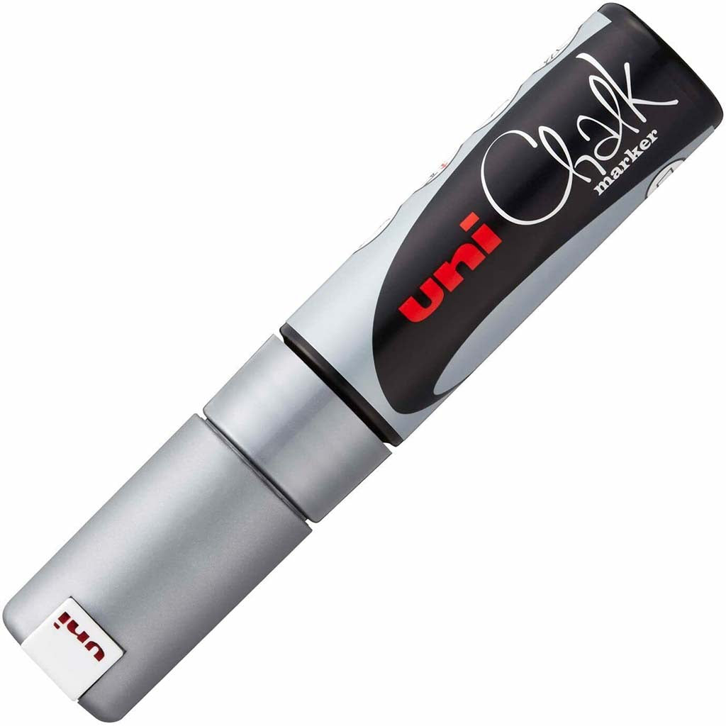 Uni-Ball Uni Chalk Marker Silver 8mm