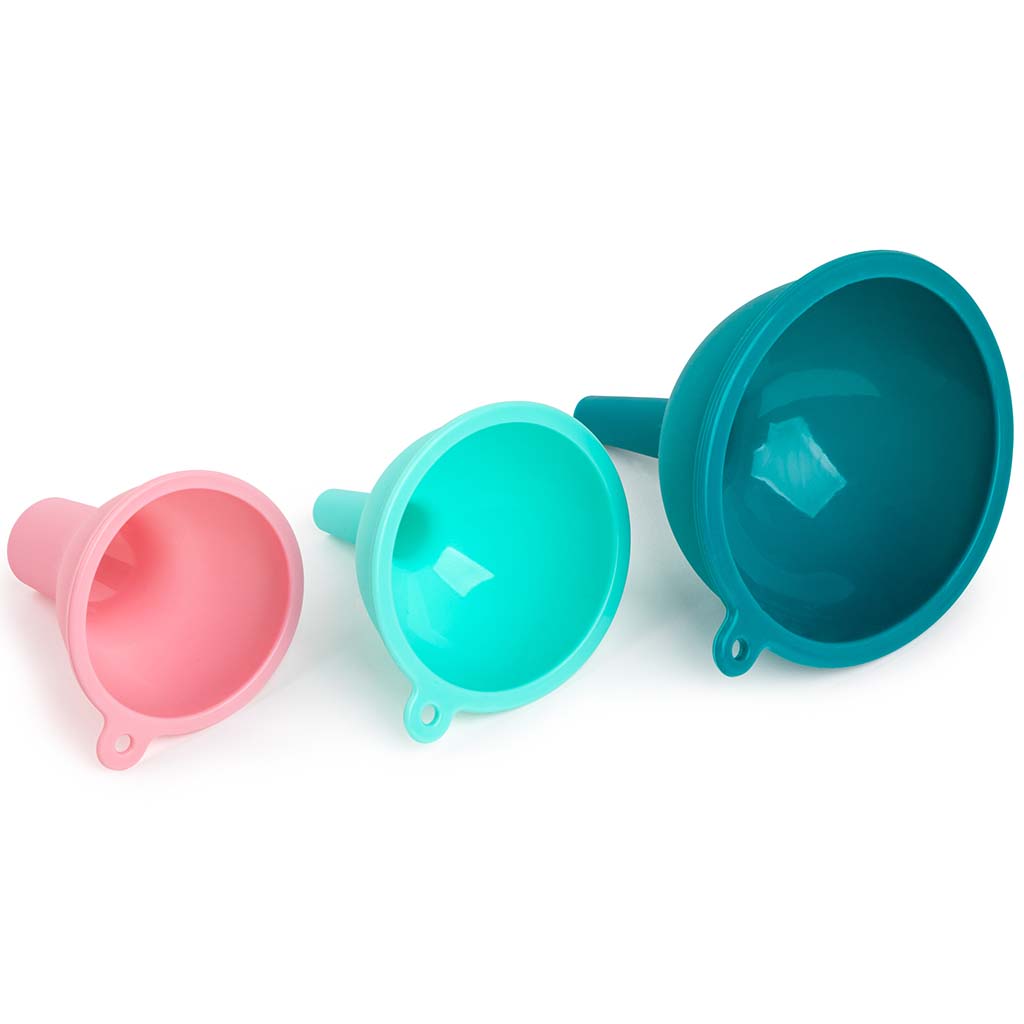 Silicone Funnels, 3pc