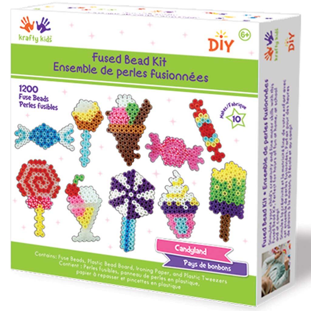 Krafty Kids Kit: DIY Scenery Iron-on Fused Bead Kit Candyland