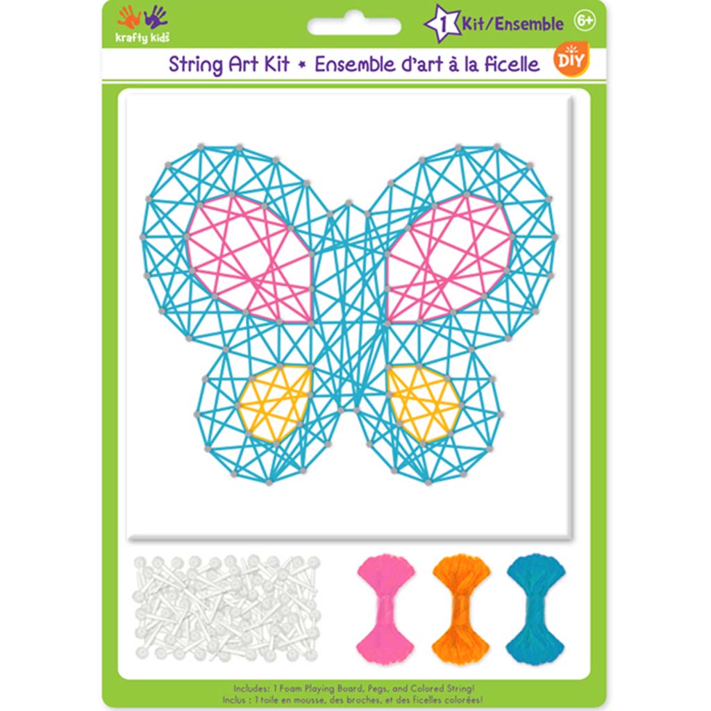 Krafty Kids Kit: DIY String-Art Kit Butterfly