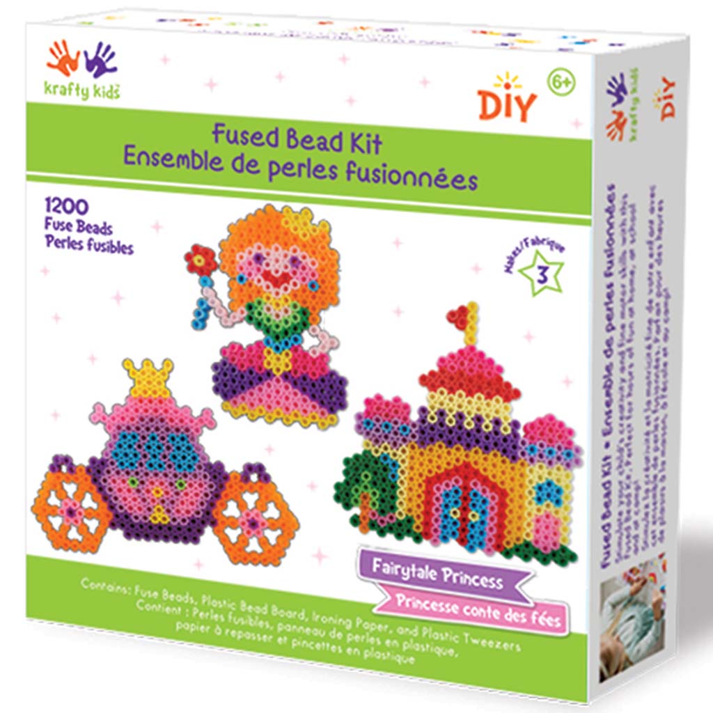 Krafty Kids Kit: DIY Scenery Iron-on Fused Bead Kit Fairytale Princess