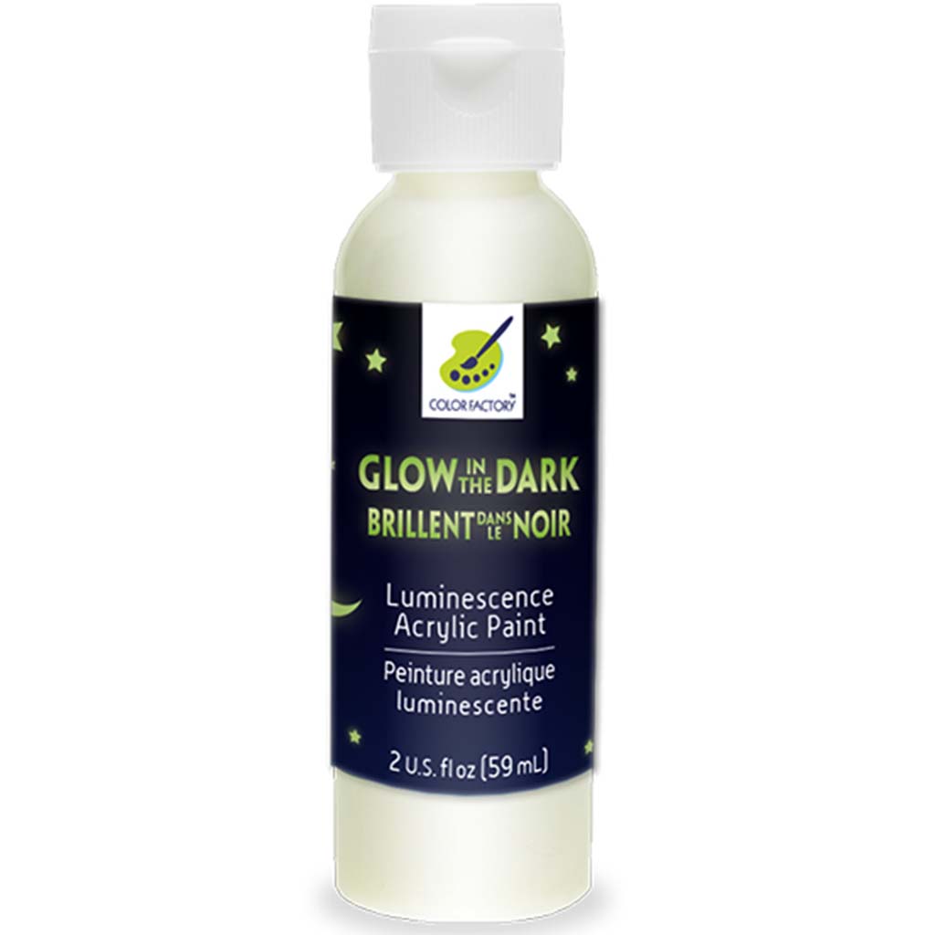 Color Factory: Glow-in-the -Dark Luminescence Paint in PDQ, 2oz