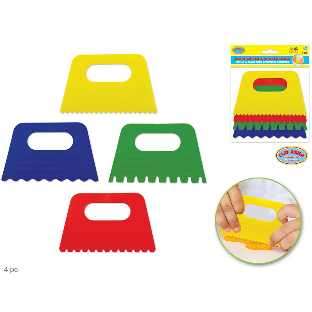 Krafty Kids: Lil&#39; Artist Clay-Dough Tools- Hand Cutter/Shaper, x 4 5.9x2.75In