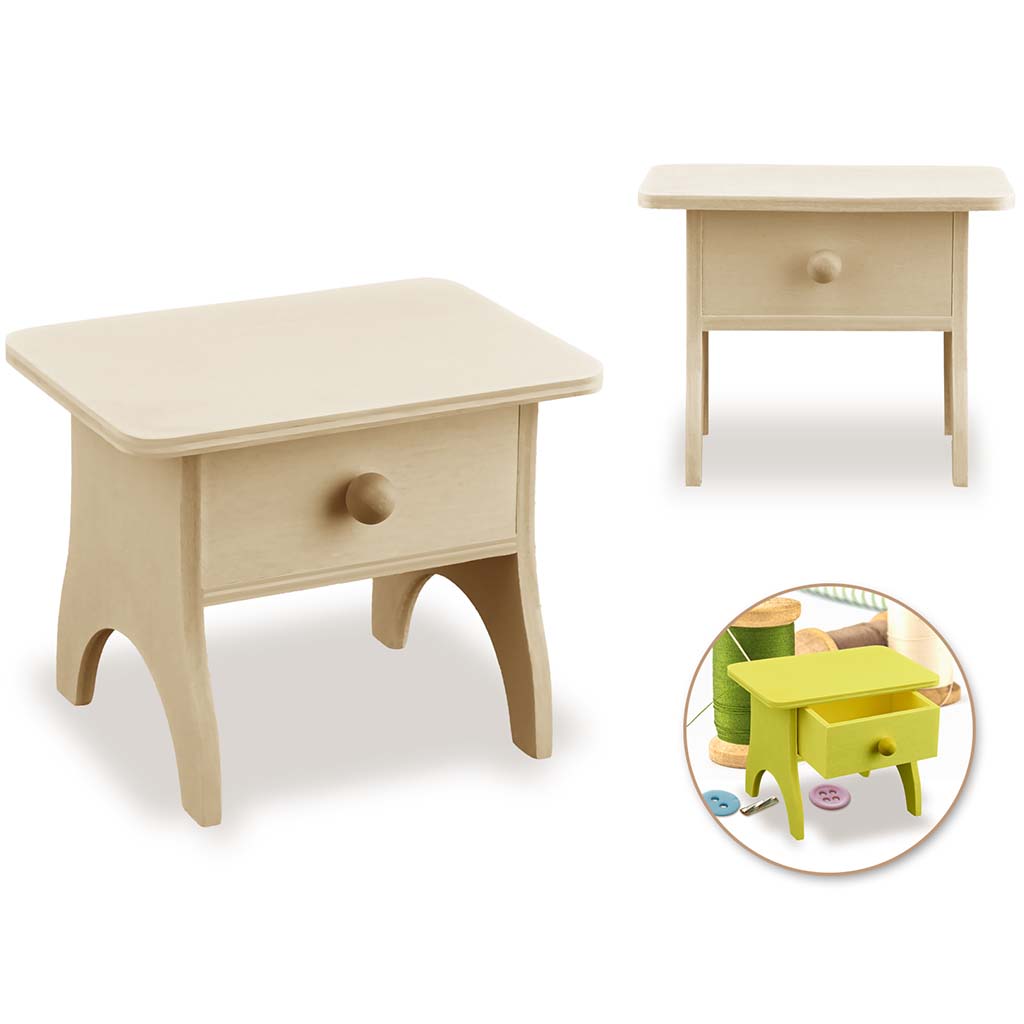 Wood Craft: Mini DIY Desk/Drawer, 4.2in x 3in x 3.4in