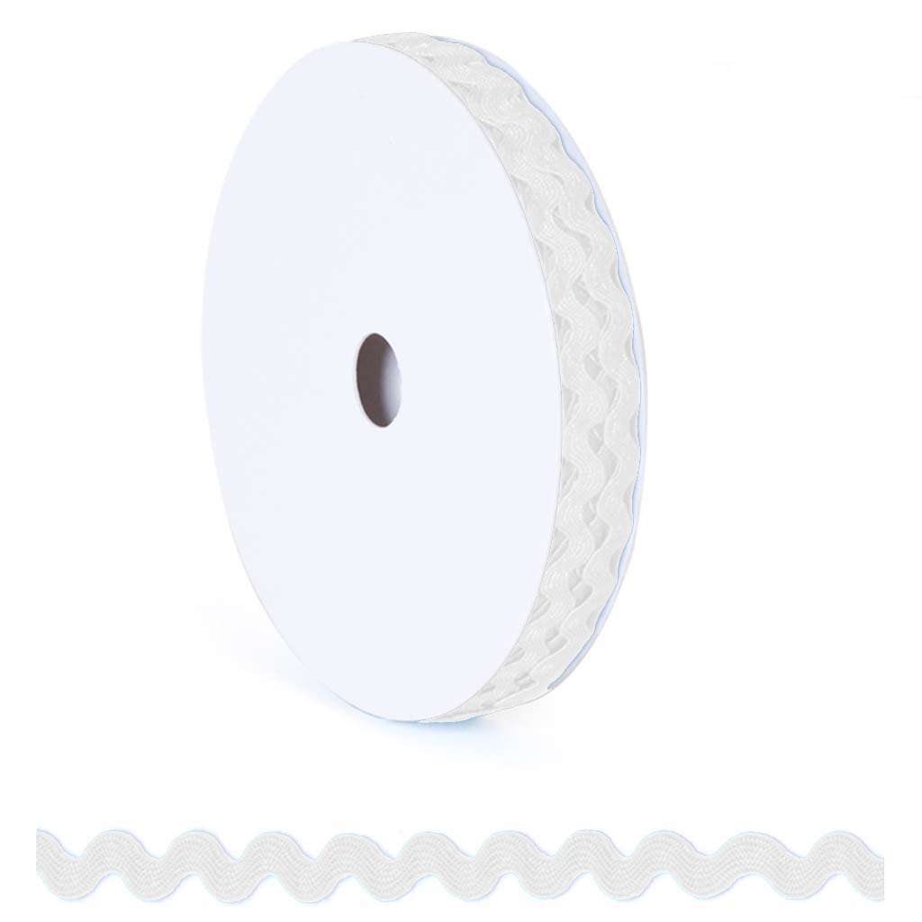 Craft Decor Ribbons &amp; Trims: Ric Rac, Green, 1/8in x 4yd Rolls