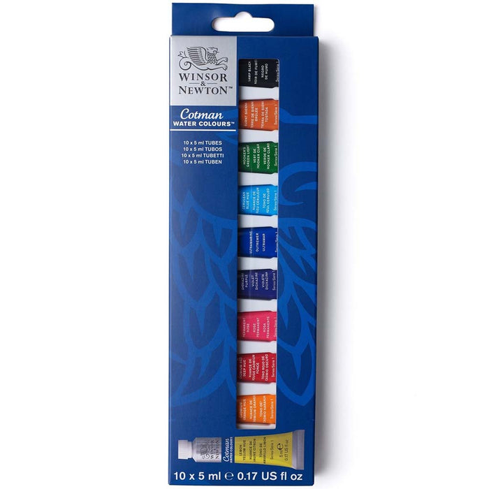 Winsor & Newton Cotman Watercolor 10 Tube Set 12ml