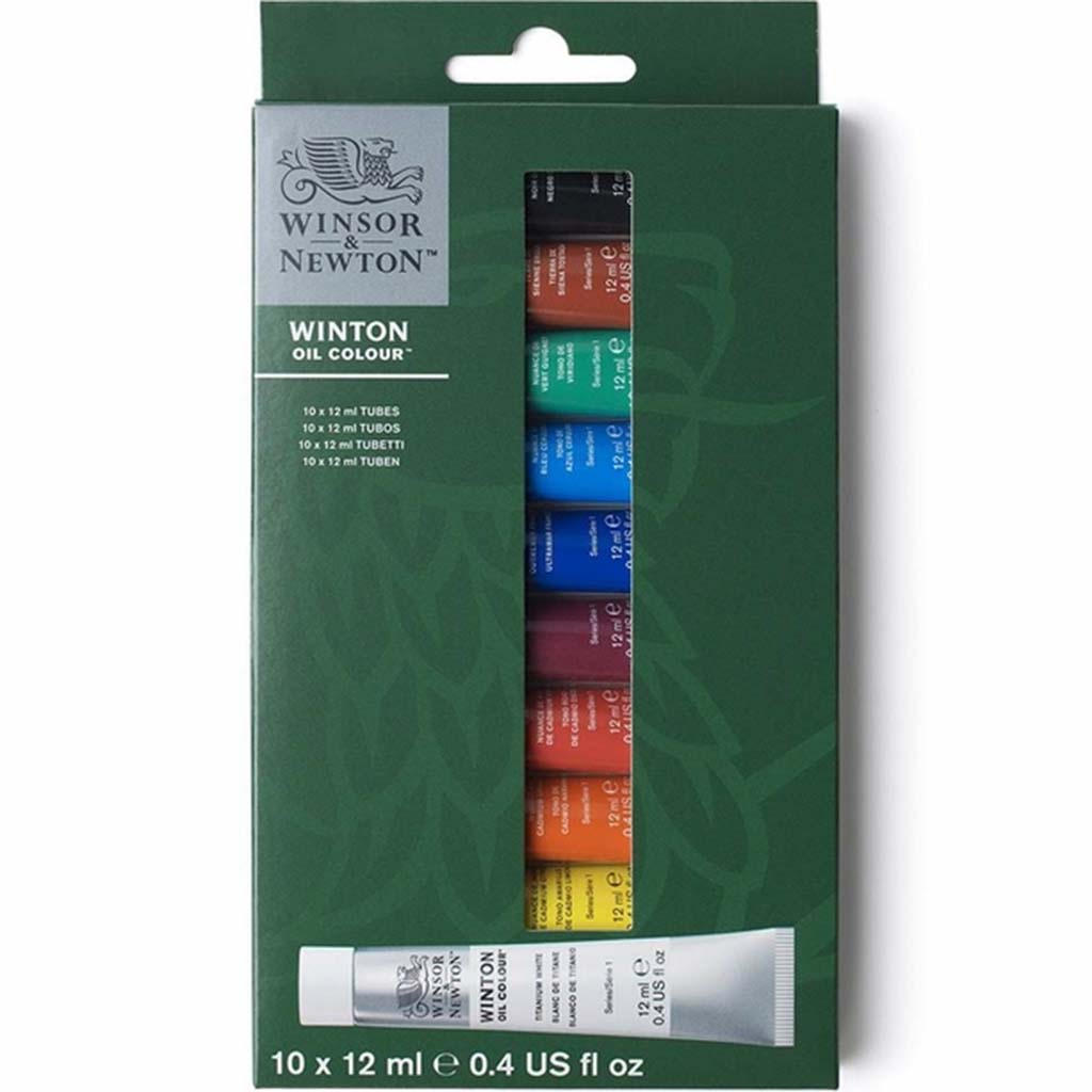 Winsor &amp; Newton Winton Oil Color 10 Tubes x 12ml