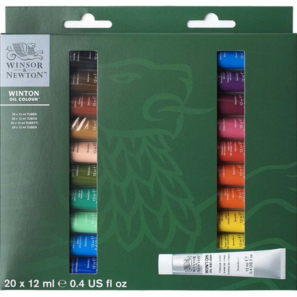 Winsor &amp; Newton Winton Oil Color Set of 20 x12ml