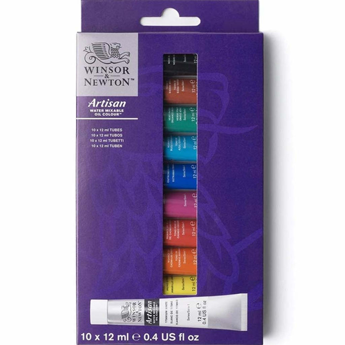 Winsor & Newton Artisan Water Mixable Oil Color Paint Set 10x12ml
