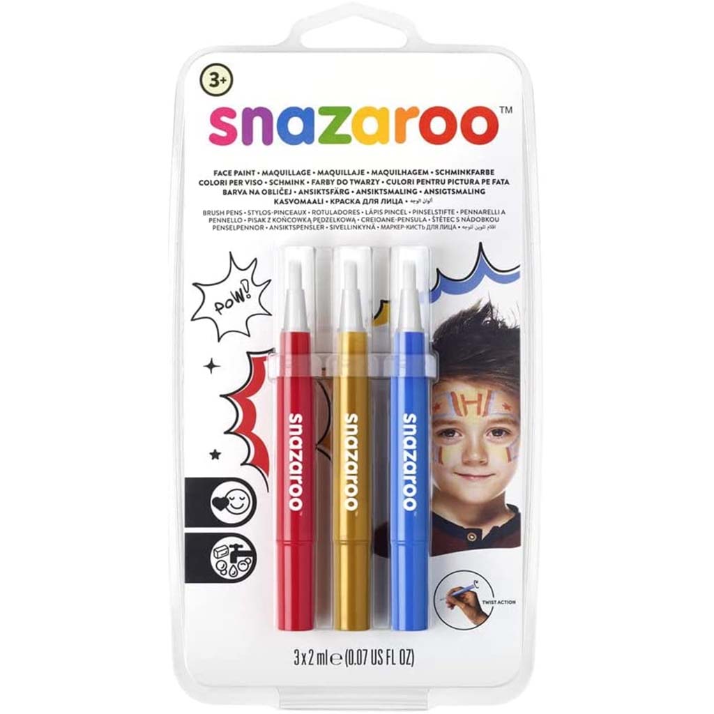 Snazaroo Brush Pens Adventure Set Of 3