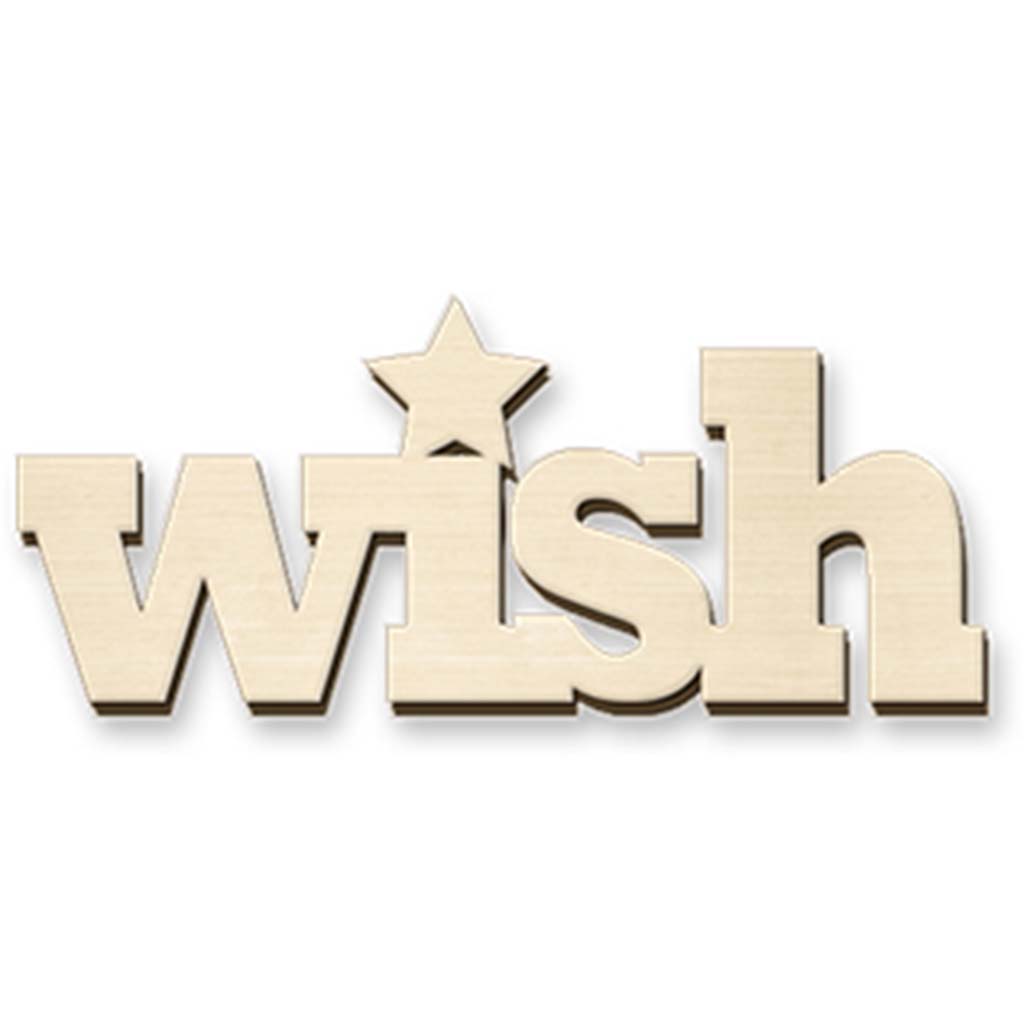 Wood Craft: DIY Laser-Cut Words Dream, 17 x 8cm