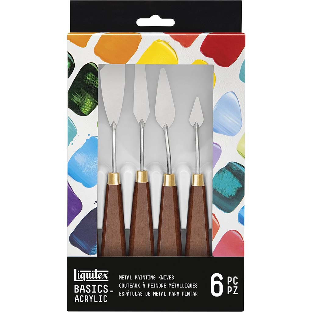 Liquitex Basics Metal Painting Knives Set of 6