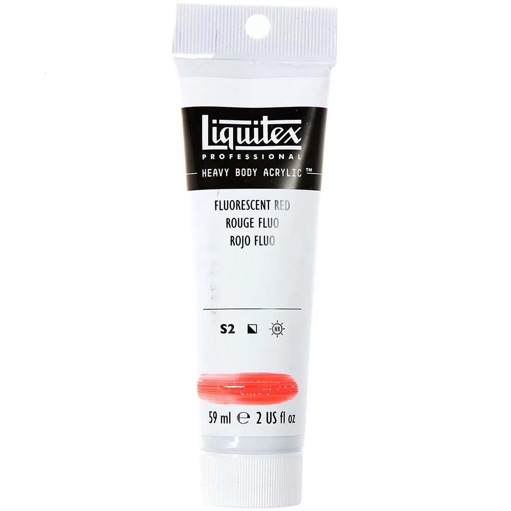 Liquitex Professional Heavy Body Acrylic Paint 59ml Fluorescent Red