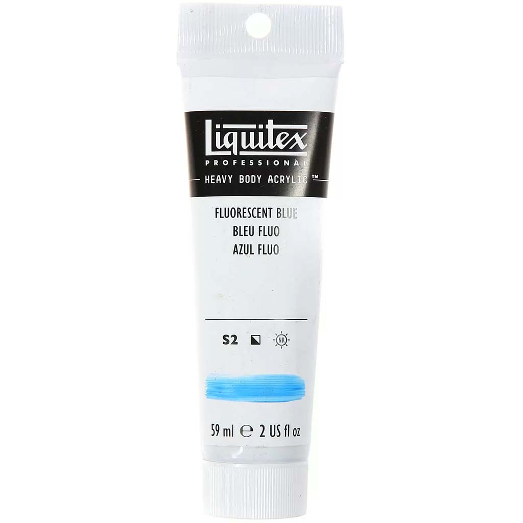 Liquitex Professional Heavy Body Acrylic Paint 59ml Fluorescent Blue