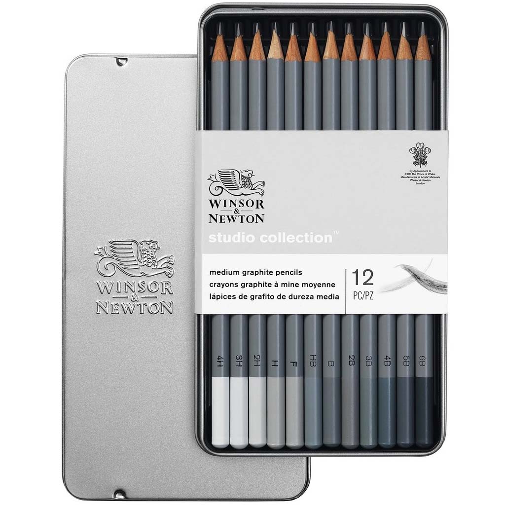 Winsor &amp; Newton Studio Collection Graphite Pencil Set of 12