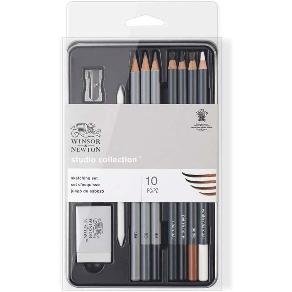 Winsor &amp; Newton Studio Collection Sketching Pencil Set of 10