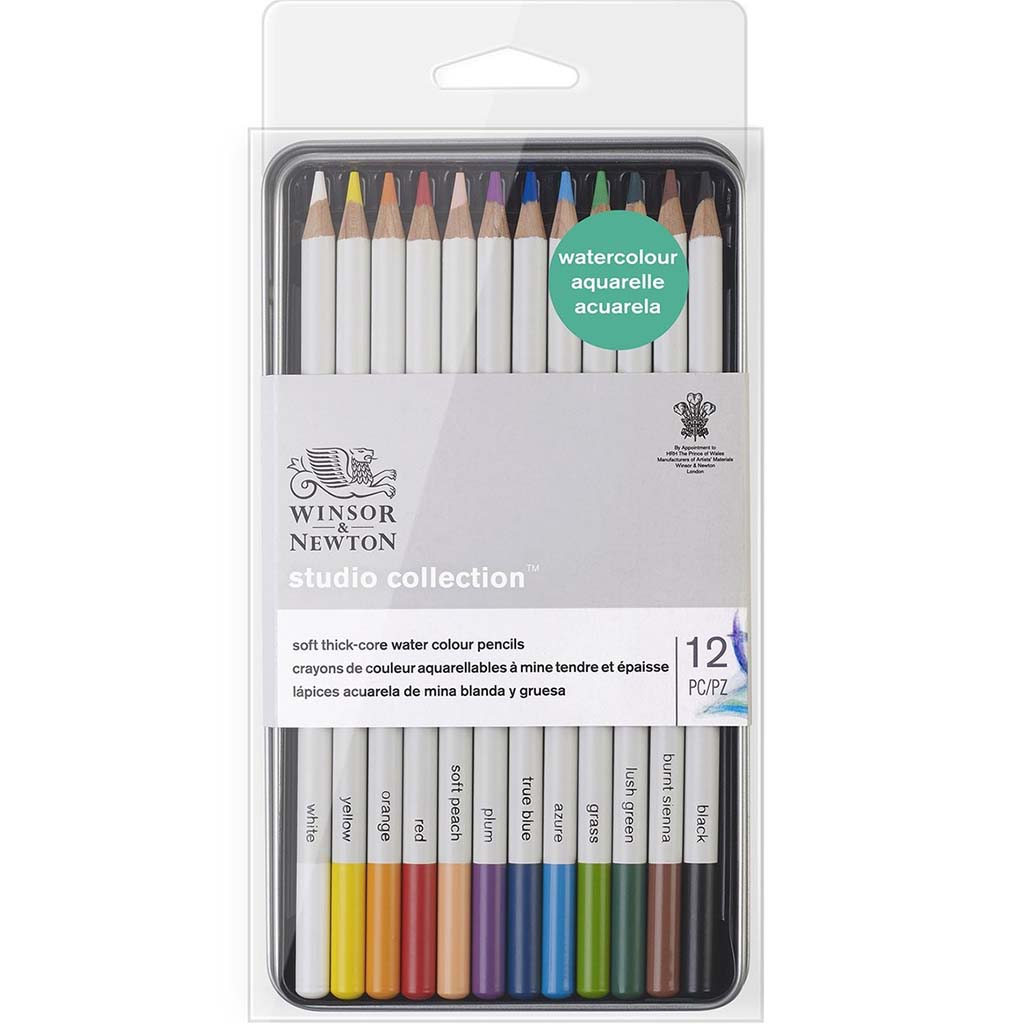 Winsor &amp; Newton Studio Collection Watercolor Pencil Set of 12