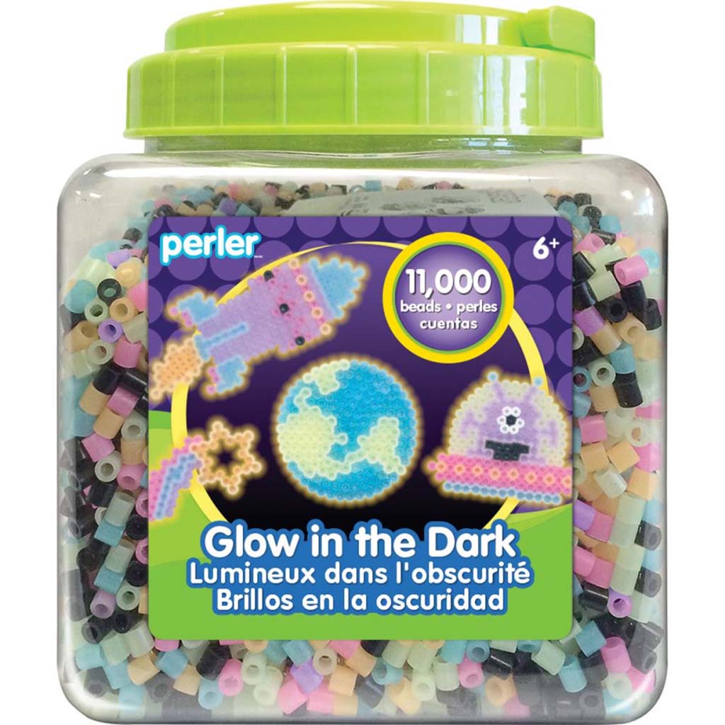 Perler Bead Jar Glow in the Dark