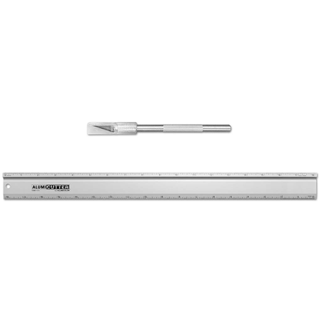 Alumicolor Straight Edge Alumicutter 18in Silver