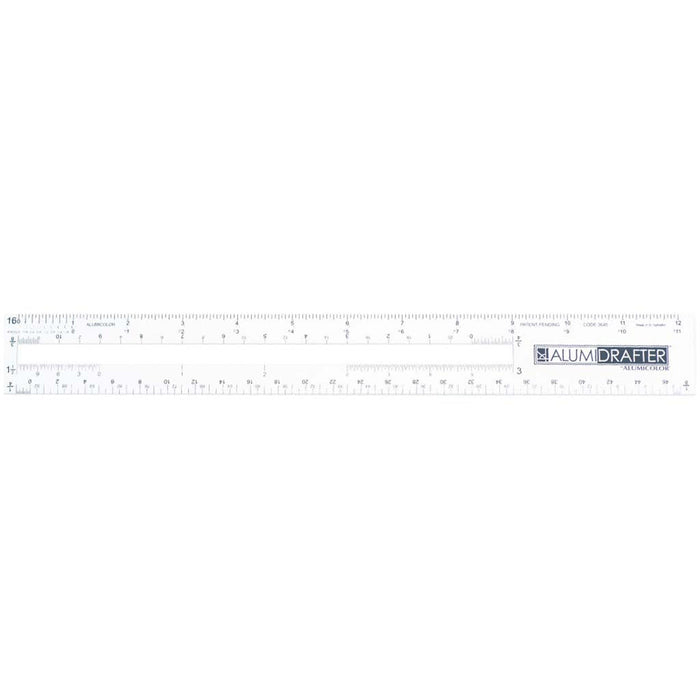 AlumiDrafter Engineer Drafting Tool Silver 12in