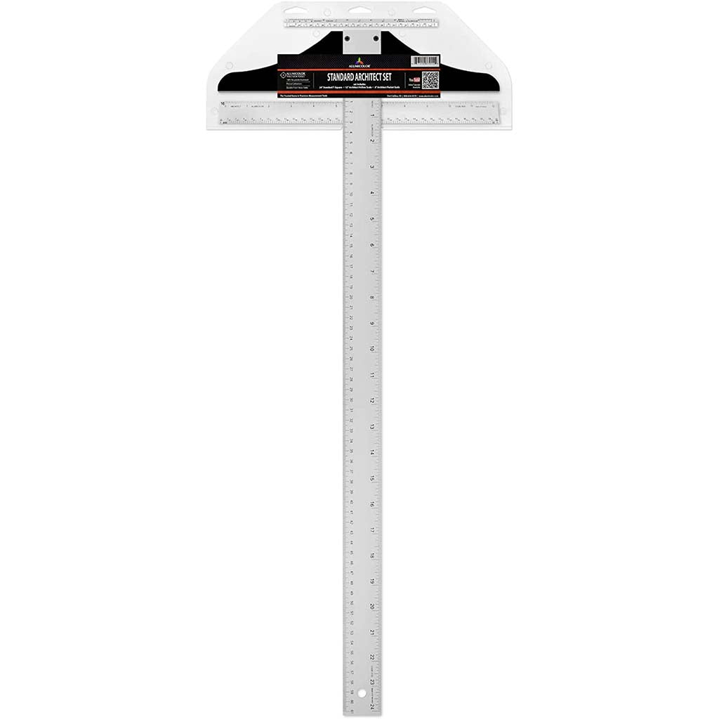 Designer's Small L-Square Silver 6in x 12in