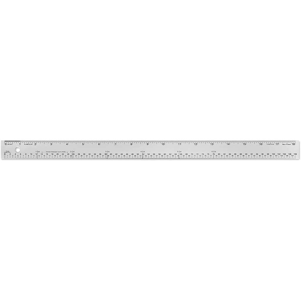Layout Ruler Silver 18in