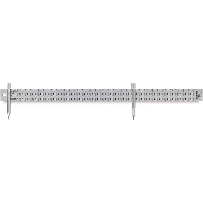 Alvin Compass Ruler 18in