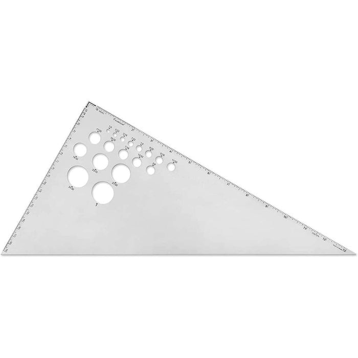 30/60/90 Triangle Silver 14in