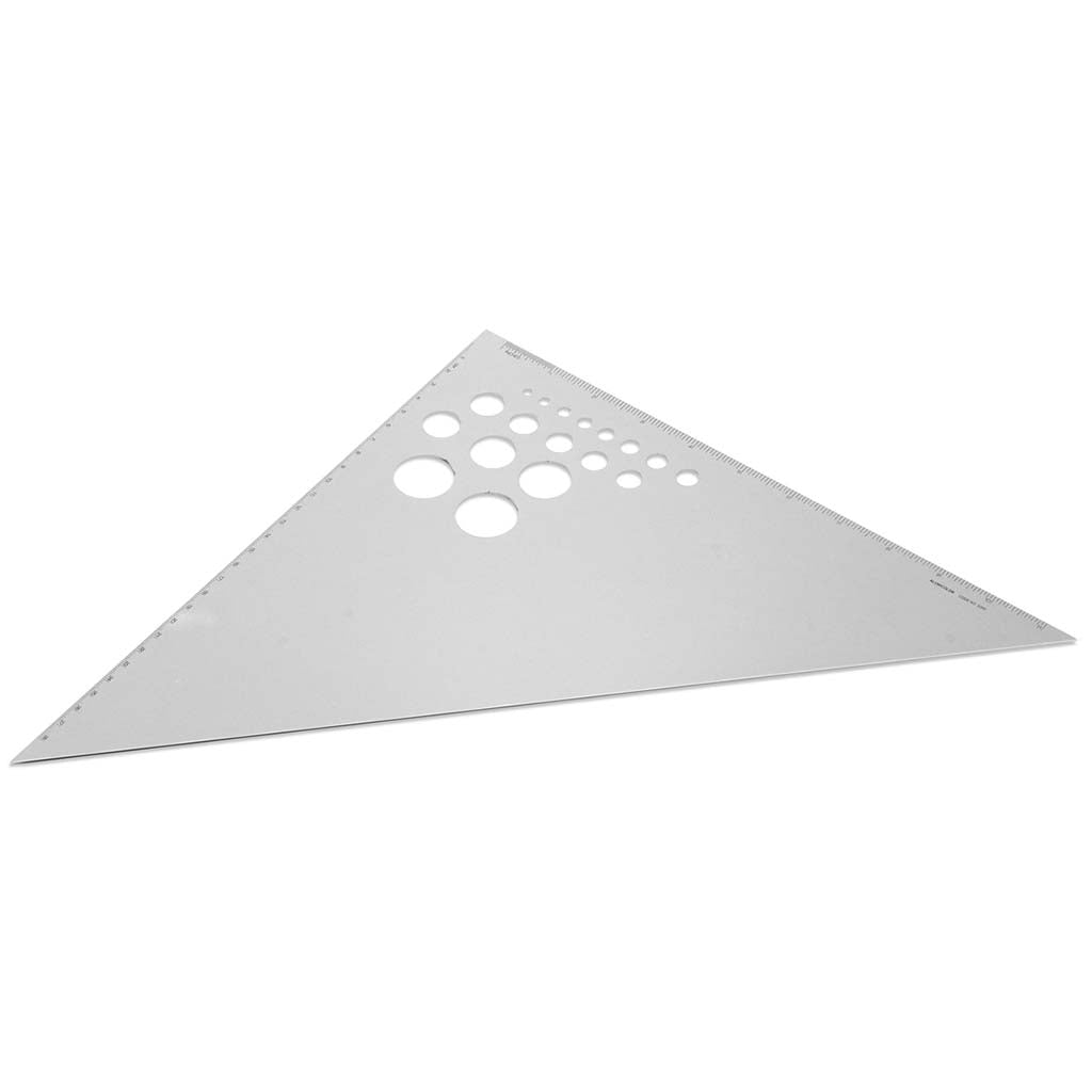 Alumicolor Calibrated Drafting Triangle 45° 90° 12in