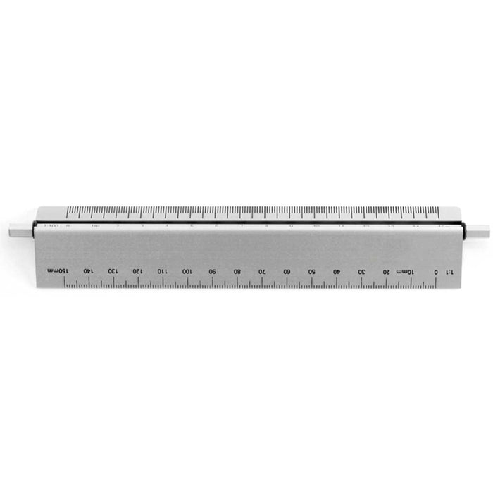 Alumicolor Select Scale Metric Drafting Tool with Calibration Rod 30cm Silver