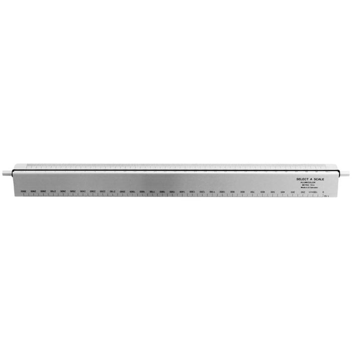 Select-a-Scale Metric Drafting Tool w/ Calibration Rod 30CM Silver