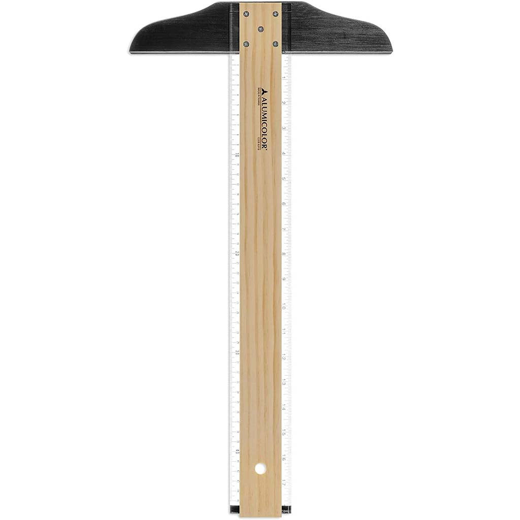 Alumicolor Wood/Acrylic Calibrated T-Square 18in