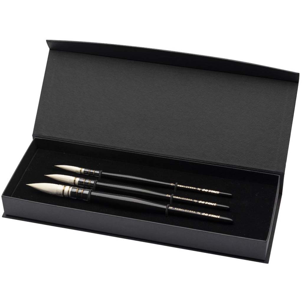 Da Vinci Watercolor Brush Set Bland and White Kagalovska