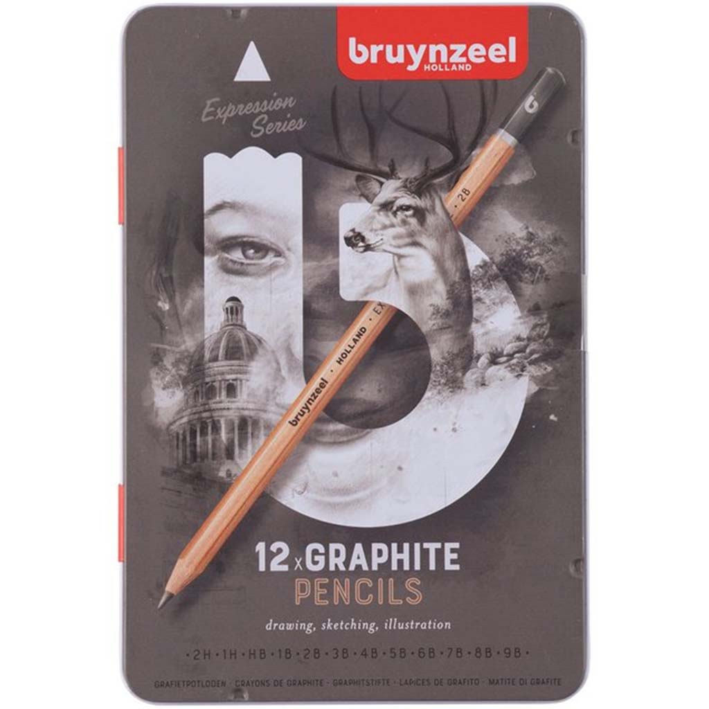 Bruynzeel Expression Series Graphite Pencils Set of 12