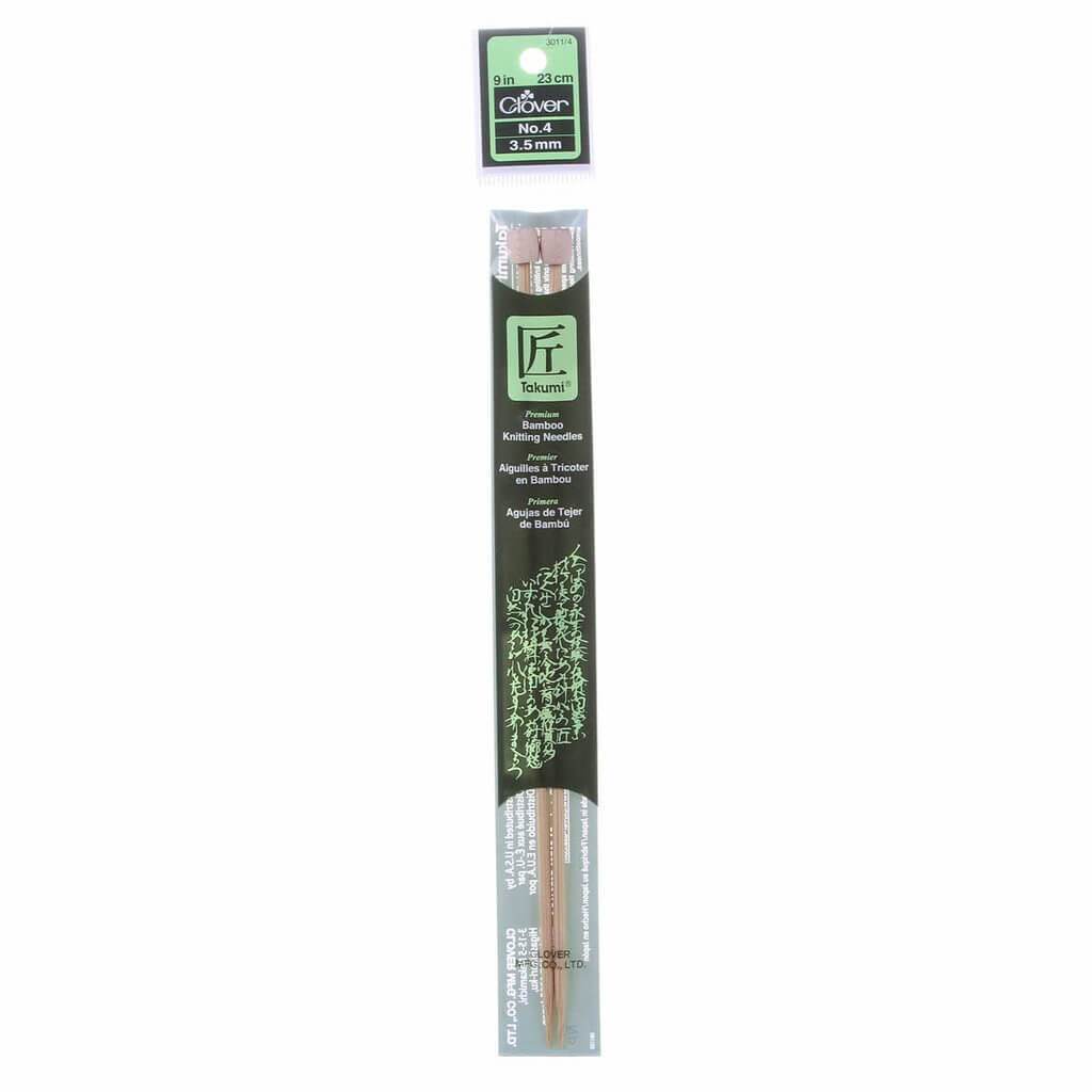 Clover Bamboo Knitting Needle 9 Inches